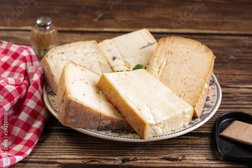 Raclette cheese platter