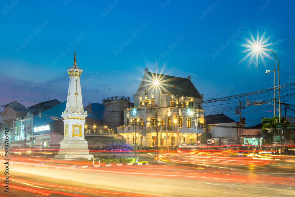 Tugu jogja or often called the white paal, is a symbol of the city yogyakarta indonesia