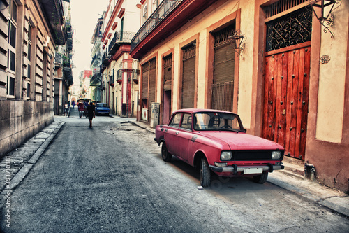 old Russian car un a street of havana © javier