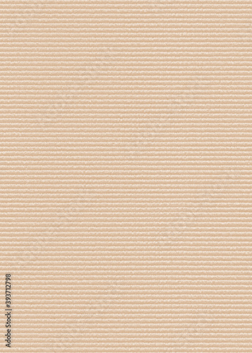 Abstract beige / blush stiped watercolor paper texture background. Kraft paper box craft seamless pattern. New clean empty view.