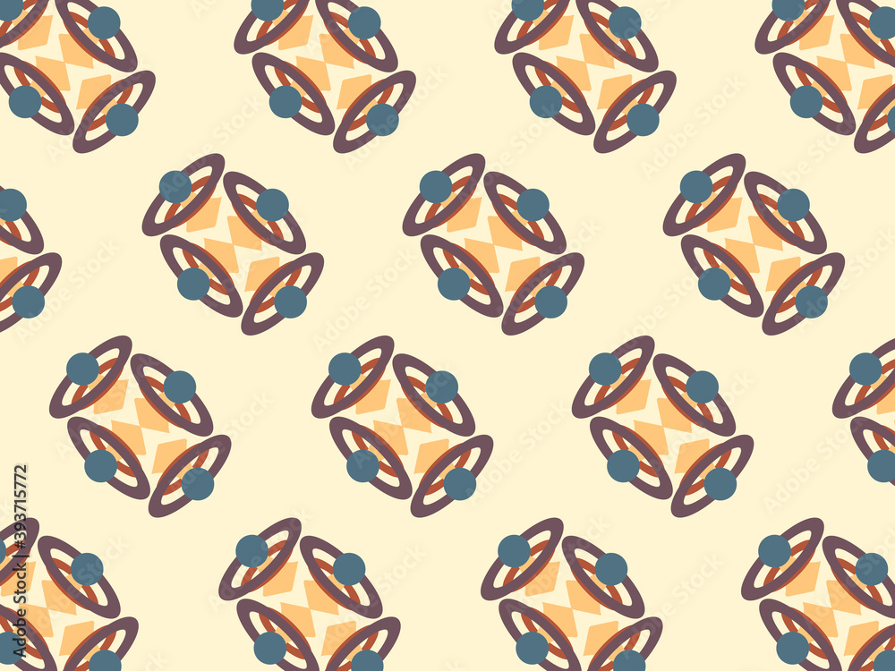 Fototapeta premium Abstract geometric seamless pattern, design vector template element