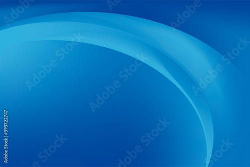 Abstract Smooth Blue Curvy Background Design Template Vector, Flowing Blue Mesh Gradient Element with Copy Space for Text 