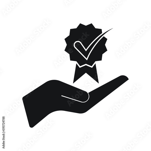 Modern value icon, top service rating isolated on white background. vector illustration