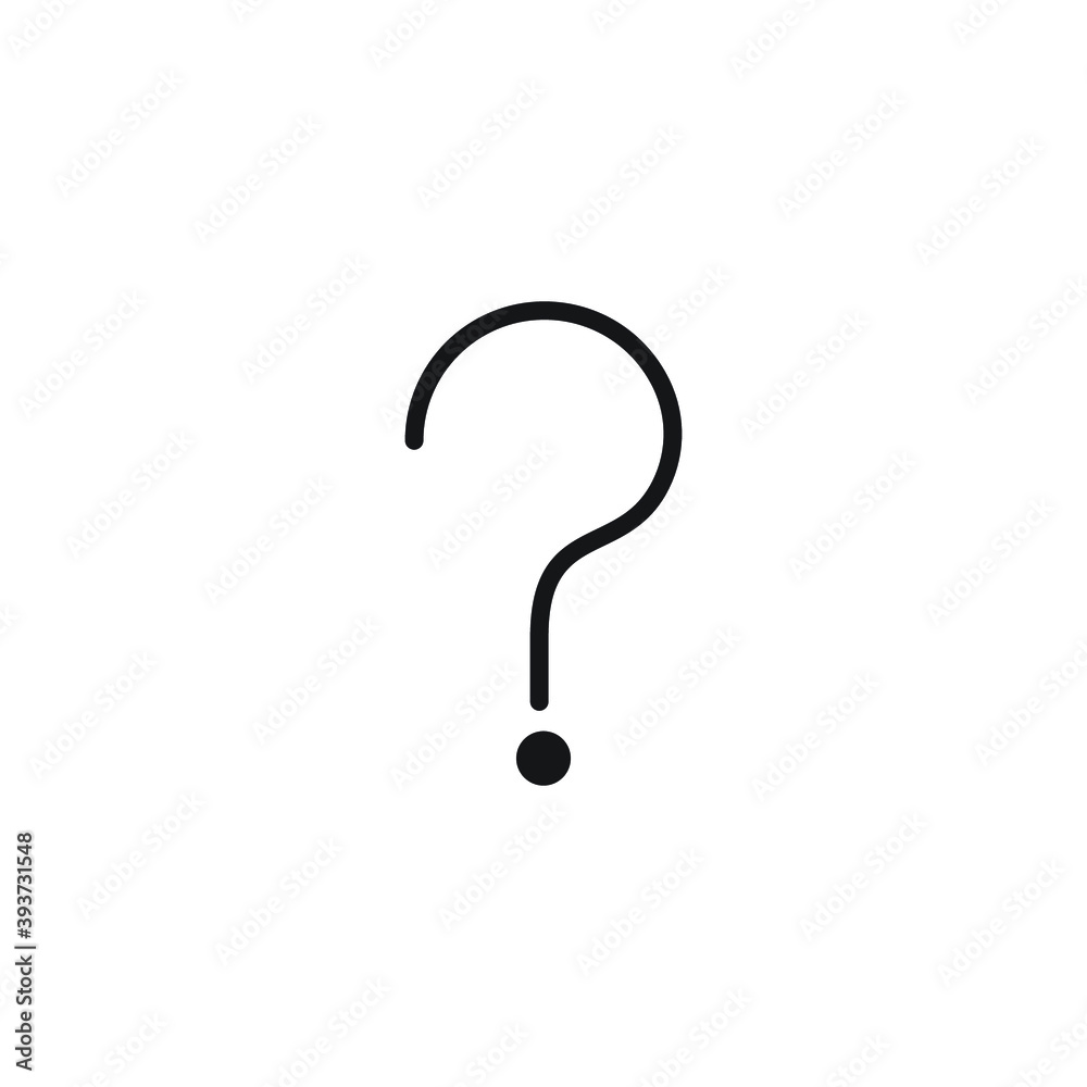 Icon vector graphic of question illustration Icon vector graphic of question illustration