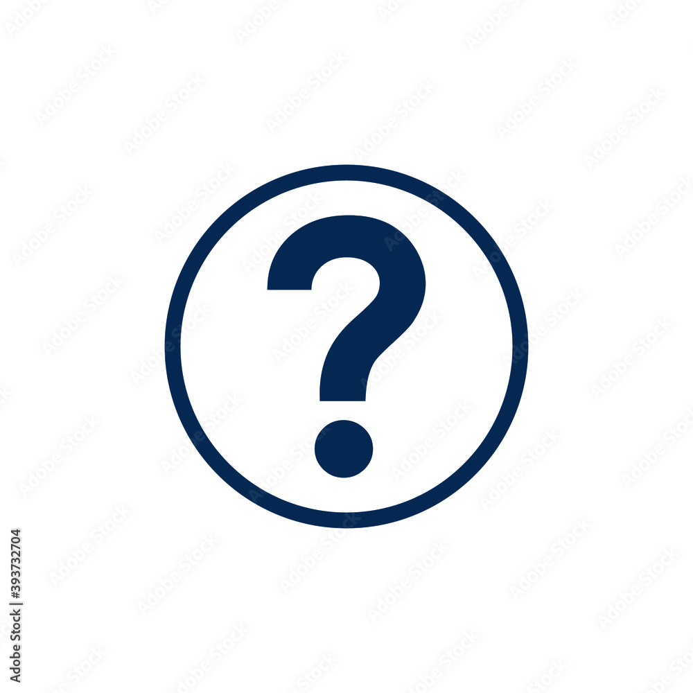 Icon vector graphic of question mark, good for template illustration Icon vector graphic of question mark, good for template illustration