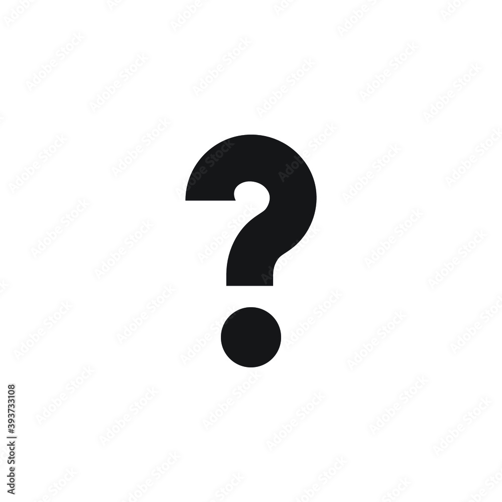 Icon vector graphic of question mark, good for template illustration Icon vector graphic of question mark, good for template illustration