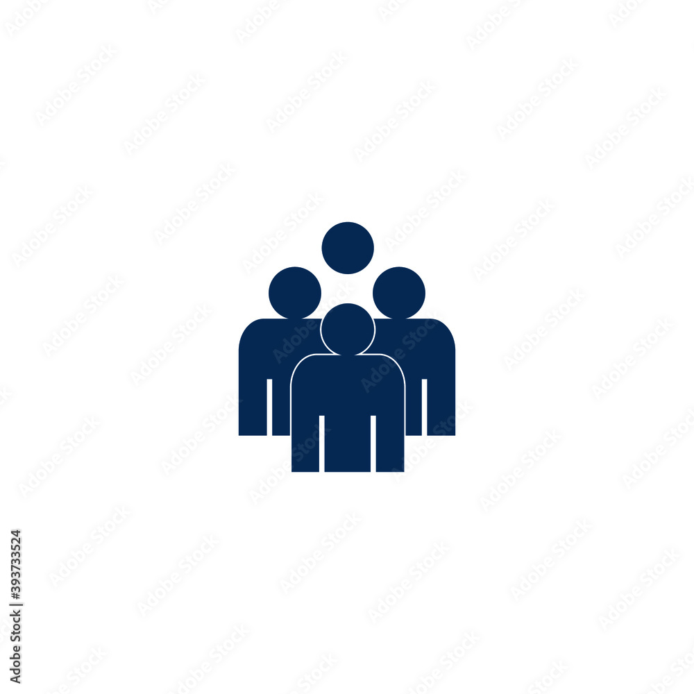 Icon vector graphic of people, good for template Icon vector graphic of people, good for template