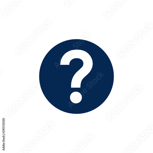 Icon vector graphic of question mark, good for template illustration