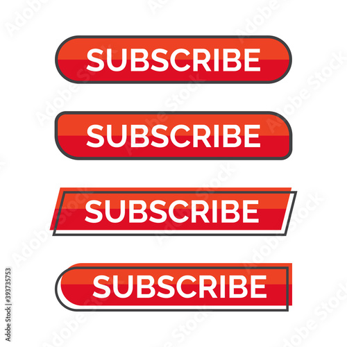 modern subscribe button for social media