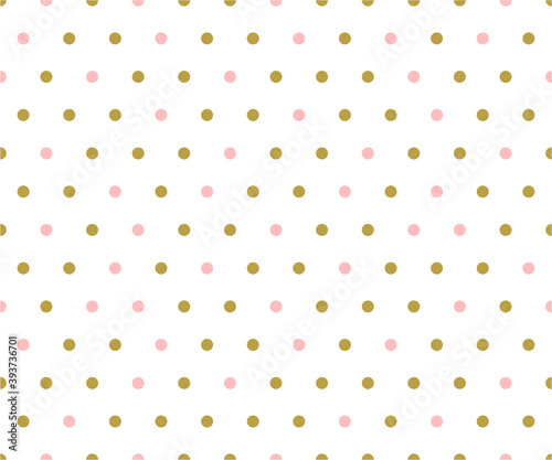 Color gold polka dot pattern, Gold Design Templates, holiday background vector illustration.