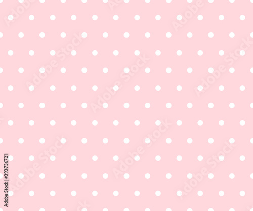 Pink polka dot pattern sweet background vector