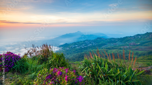 sunrise over Phu Thap Buek - Phetchabun, Thailand