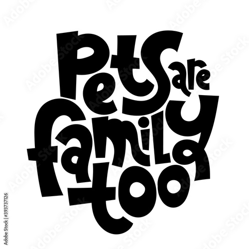 Lettering about pet