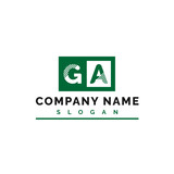 GA Letter Logo Design.GA Letter Logo Vector Illustration - Vector