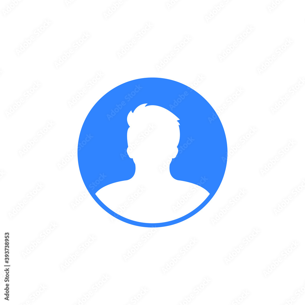avatar icon on white avatar icon on white