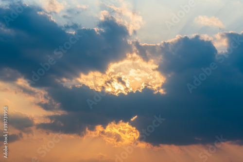 Wallpaper Mural sunset sky with clouds Torontodigital.ca