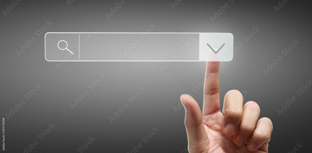 Hands touching button screen interface global connection customer networking