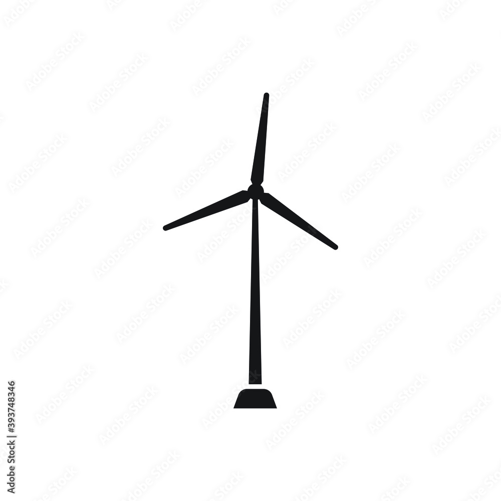 Wind energy icon design isolated on white background Wind energy icon design isolated on white background