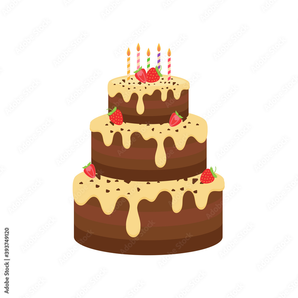 Happy birthday party birthday cake box Celebration Party Hat Gifts Multicolor balloons birthday candles set isolated flat vector graphic design illustration And icon elements Happy birthday party birthday cake box Celebration Party Hat Gifts Multicolor balloons birthday candles set isolated flat vector graphic design illustration And icon elements