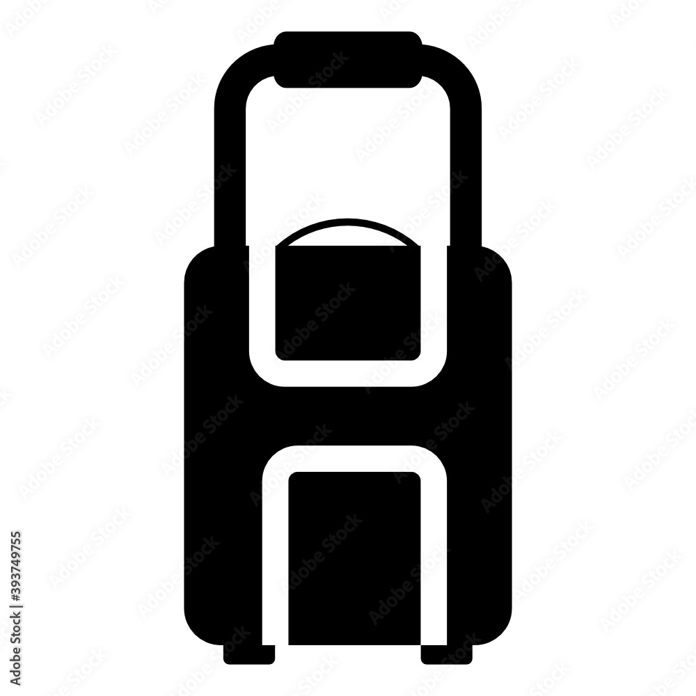 Travelling bag, flat icon of luggage
Travelling bag, flat icon of luggage