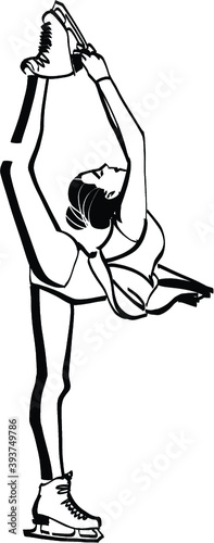 woman skater silhouette vector