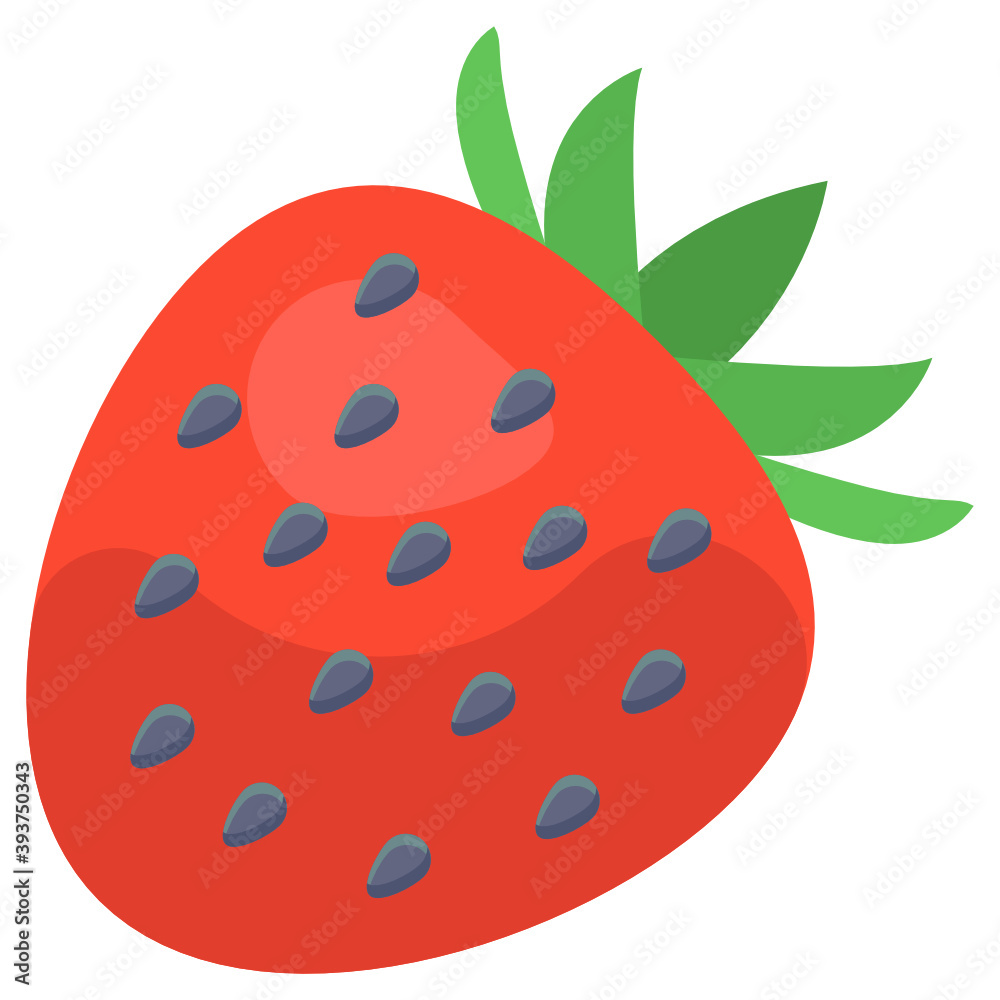 Flat icon of strawberry, healthy diet
Flat icon of strawberry, healthy diet