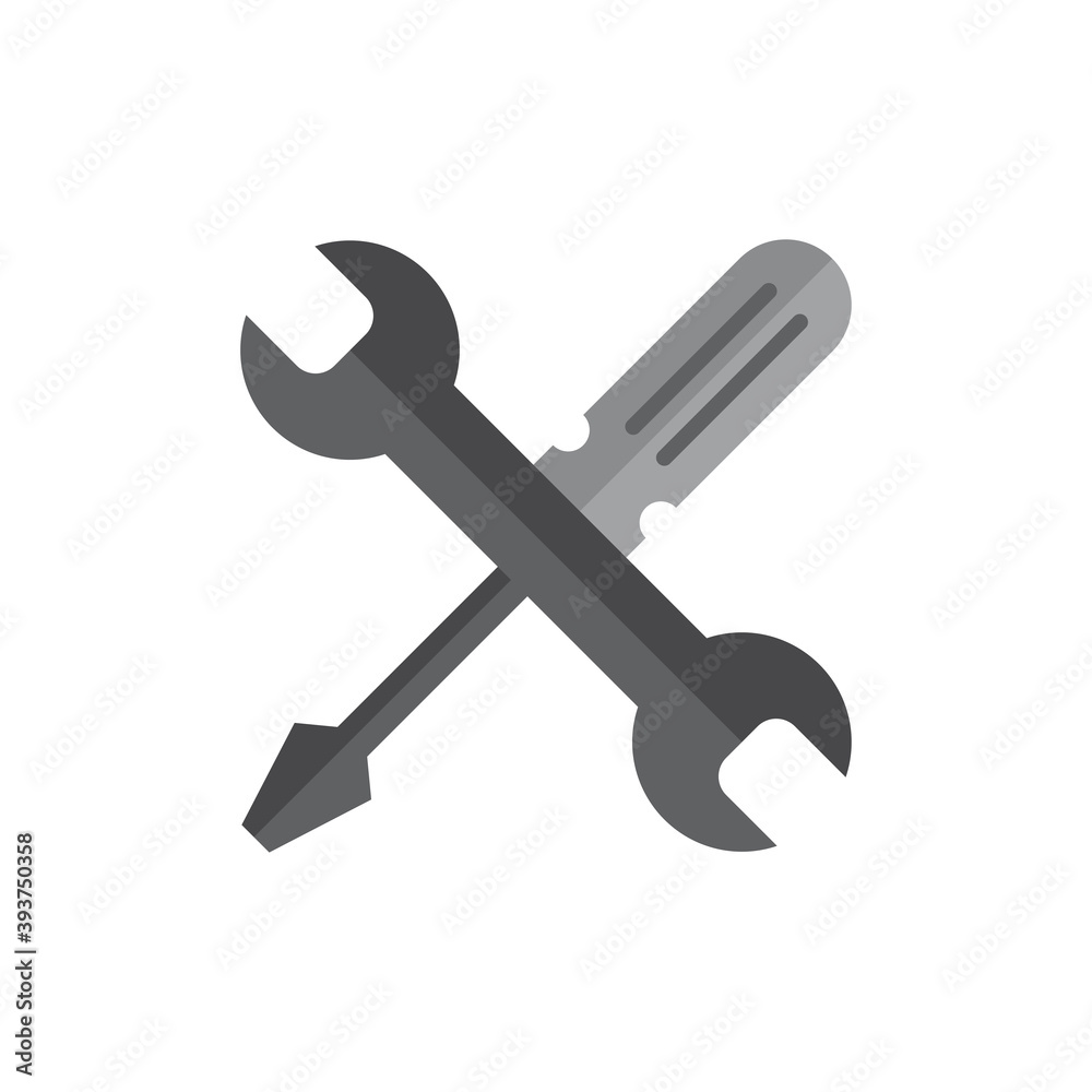 wrench and screwdriver icon design vector template wrench and screwdriver icon design vector template