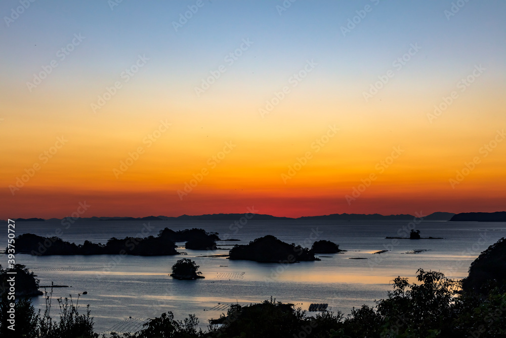 九十九島の夕日
九十九島の夕日
