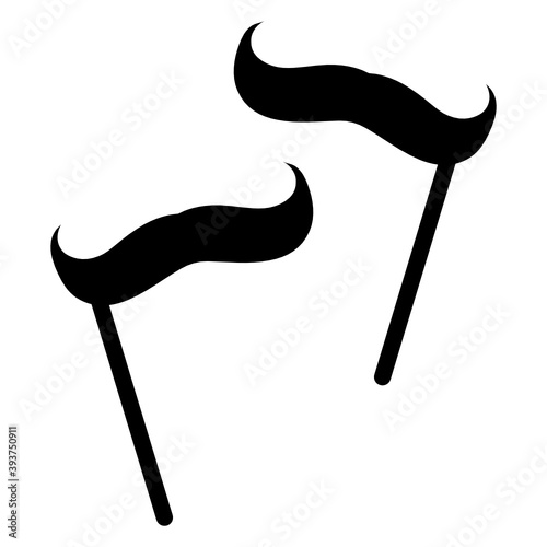 
Hipster party celebration party booth  mustache props 

