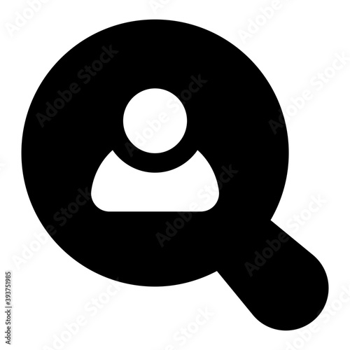 
Trendy vector of executive search, glyph icon 
