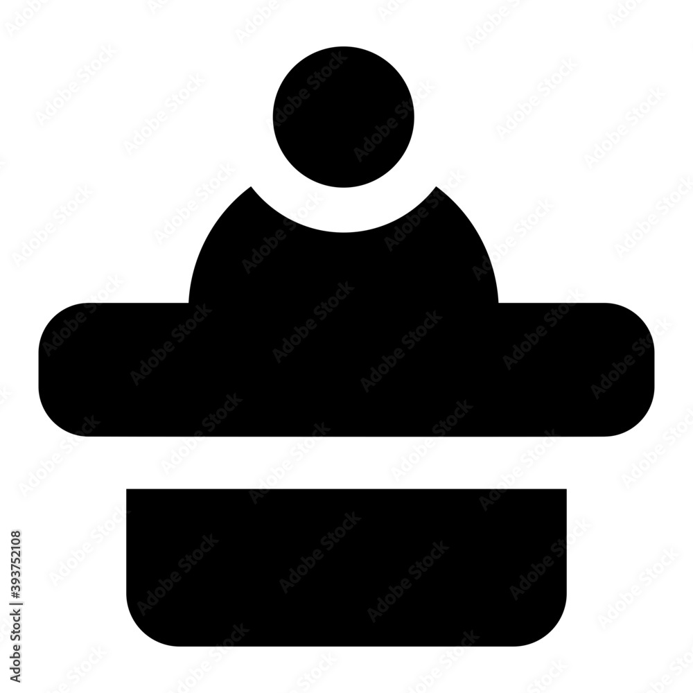 Glyph icon of orator, editable vector
Glyph icon of orator, editable vector