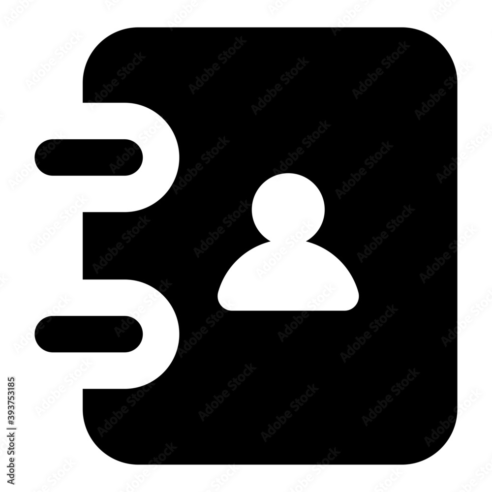 Address book vector, profile on booklet
Address book vector, profile on booklet