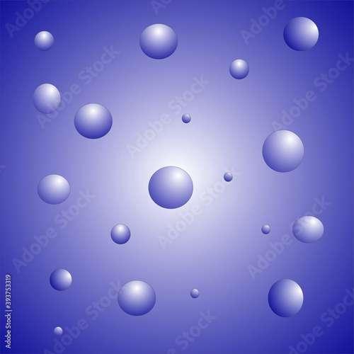 Light purple pattern with circles. Abstract illustration with colored bubbles. Gradient.