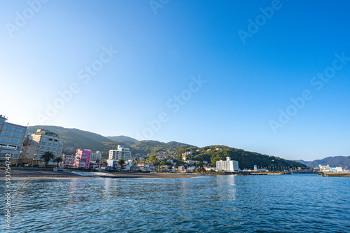 伊豆・伊東の街並み・伊東オレンジビーチ