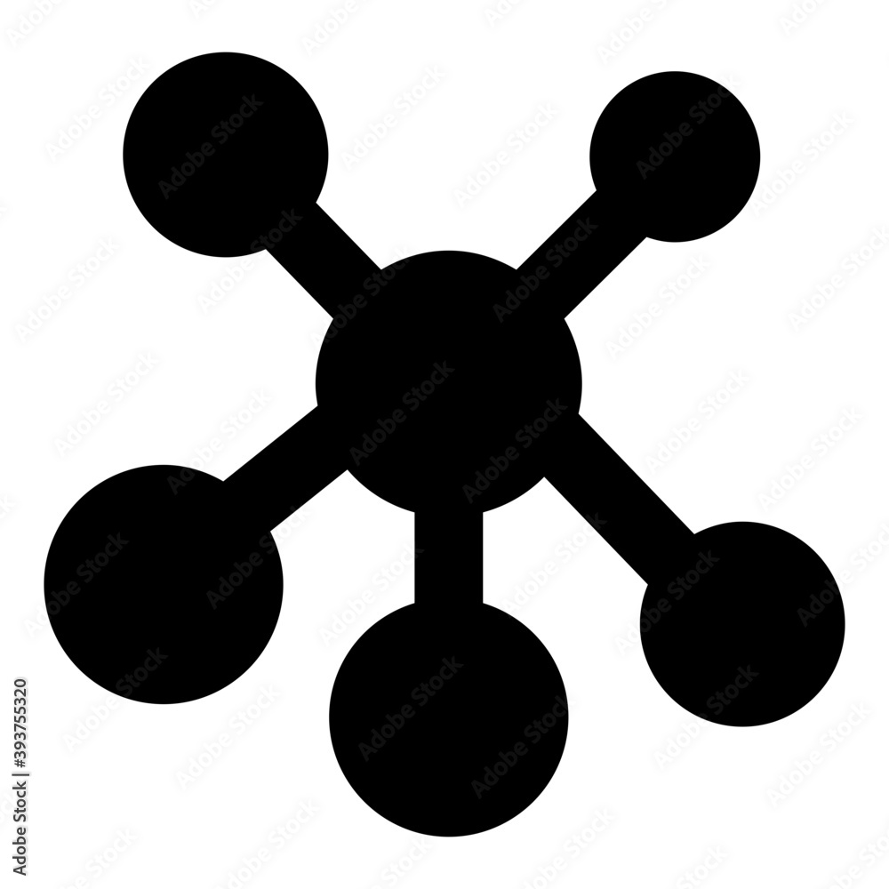 Mesh network, trendy filled icon of ring topology Mesh network, trendy filled icon of ring topology