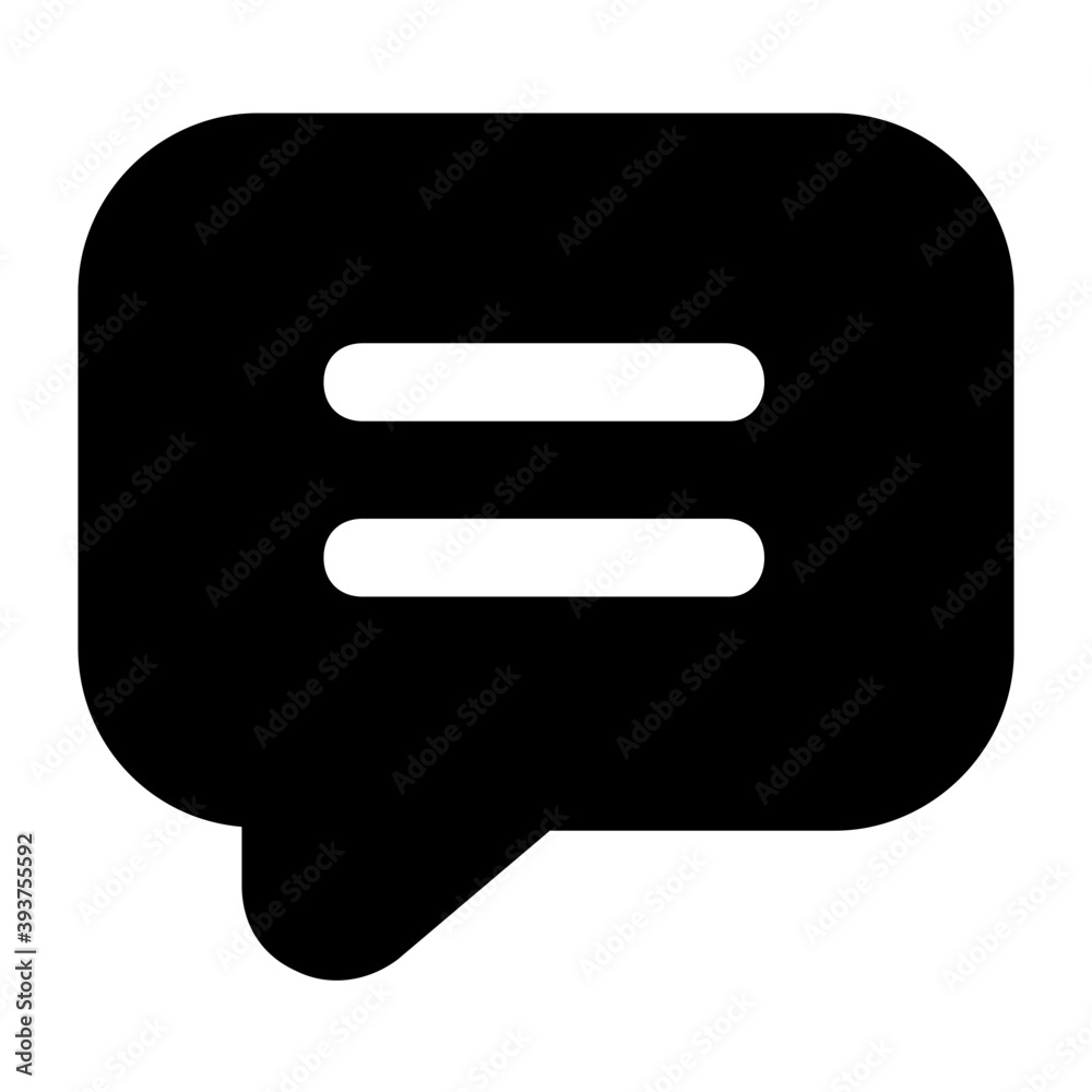 Modern filled icon of comment, discussion concept
Modern filled icon of comment, discussion concept