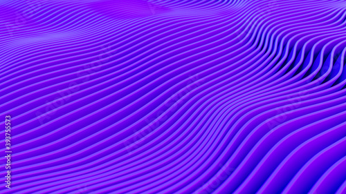 A beautiful purple background made of geometric waves