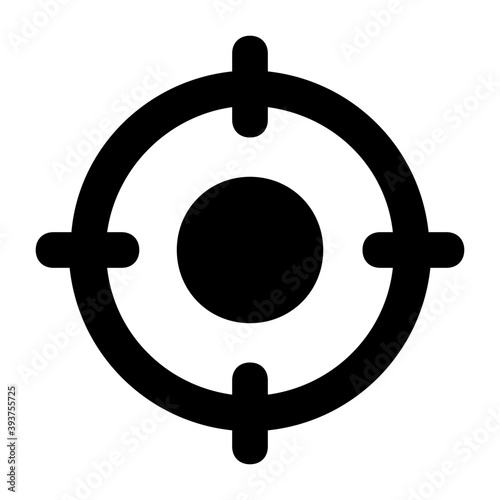 
Icon of focus in modern filled style 
