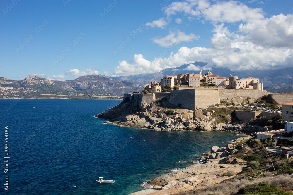 The Citadel of Calvi on the Island of Corsica, France