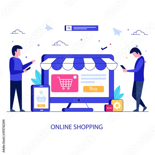 Online Shopping Illustration 