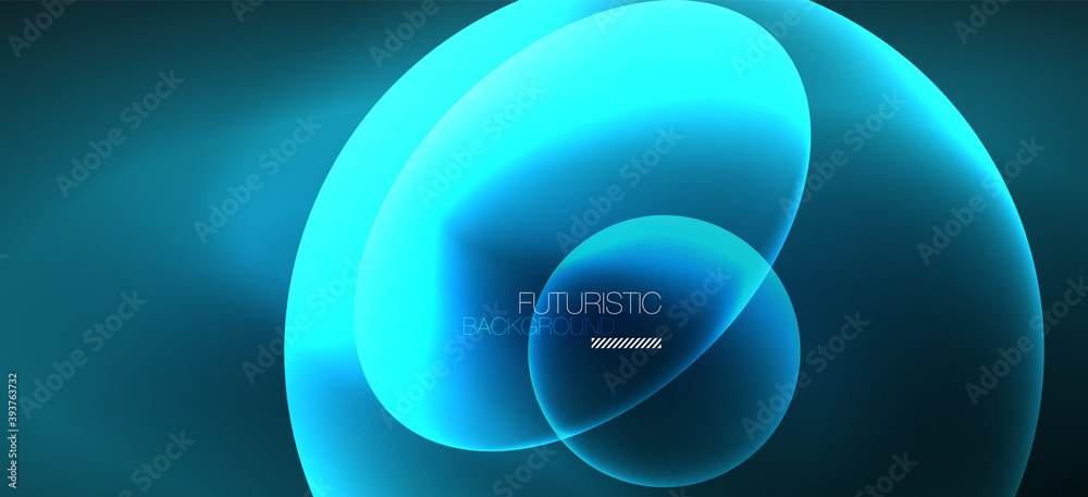 Neon ellipses abstract backgrounds. Shiny bright round shapes glowing in the dark. Vector futuristic illustrations for covers, banners, flyers and posters and other Neon ellipses abstract backgrounds. Shiny bright round shapes glowing in the dark. Vector futuristic illustrations for covers, banners, flyers and posters and other