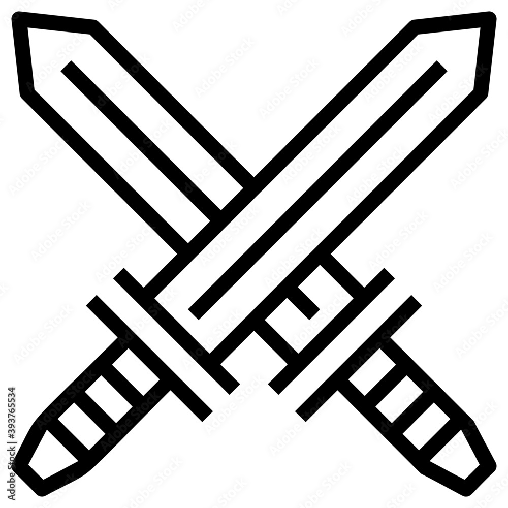 Set Of Crossed Swords Vector Illustration Royalty Free SVG, Cliparts,  Vectors, and Stock Illustration. Image 25498481.