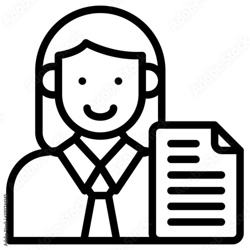Female Lawyer Avatar 