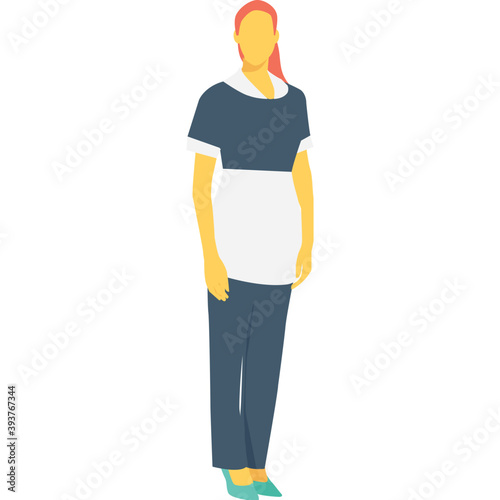 
Housewife Color Vector Icon
