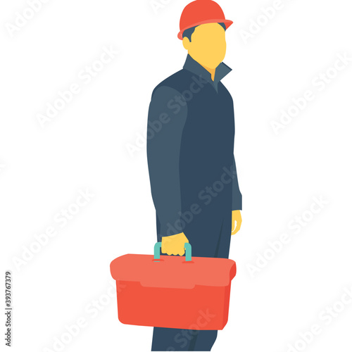 
Technician Color Vector Icon 
