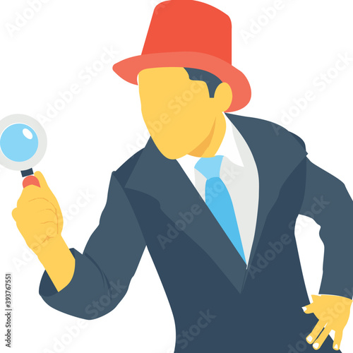 
Detective Color Vector Icon
