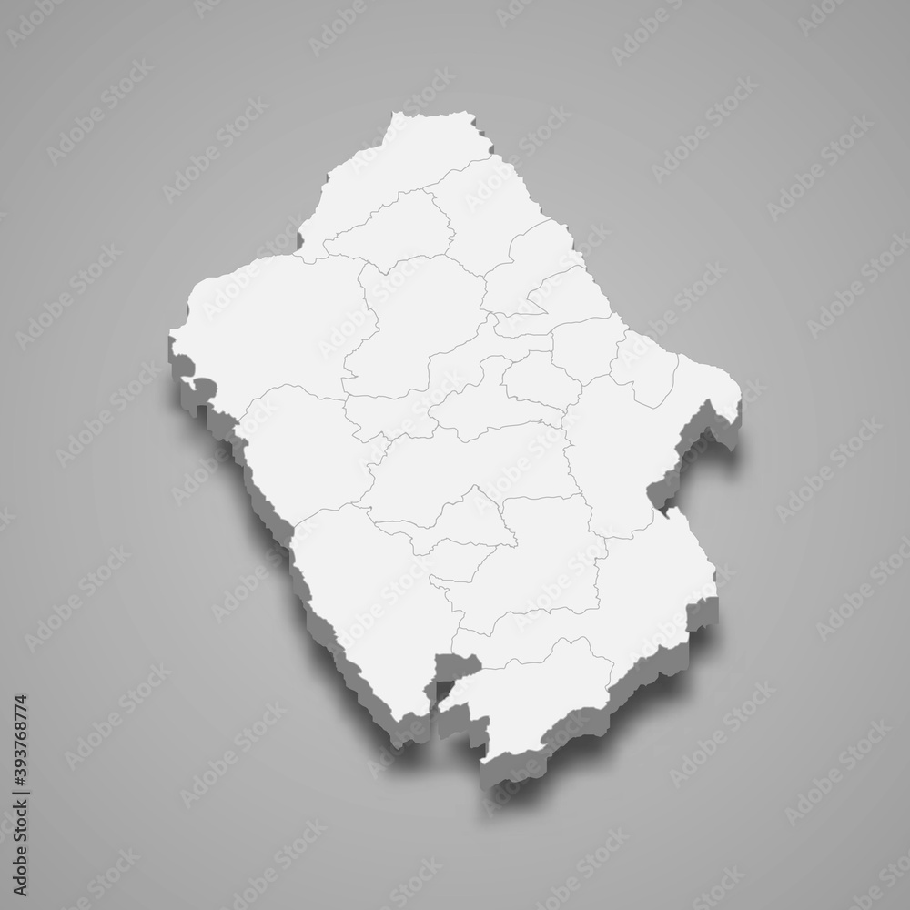 3d isometric map of Ancash is a region of Peru 3d isometric map of Ancash is a region of Peru