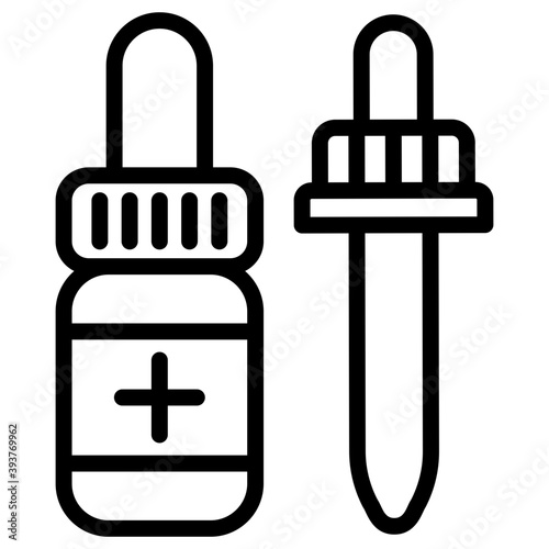 Medicine Dropper  Vector