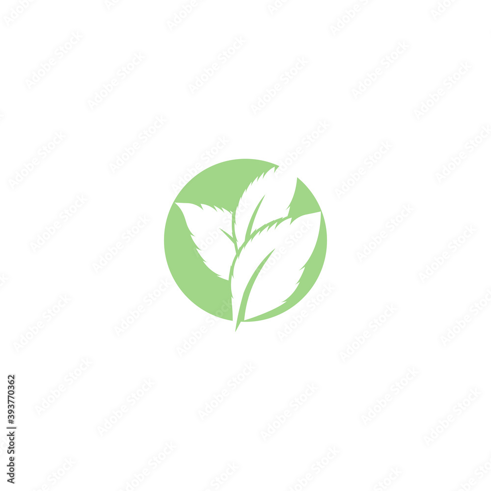 Leaf Mint Logo Template vector symbol Leaf Mint Logo Template vector symbol