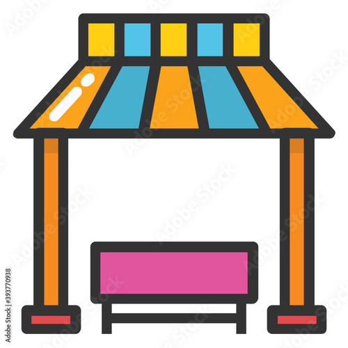 
Gazebo Vector Icon 
